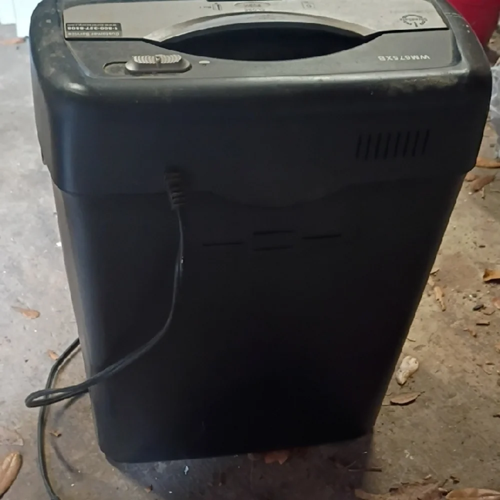 Black Paper Shredder Shredsafe